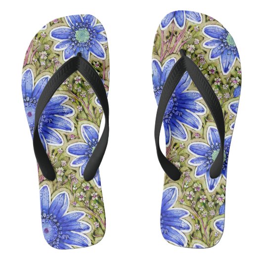 Bloemmotief   teenslippers (Voetbed)