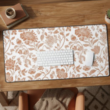 Bloemmotief Terracotta Toile Patroon