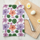 Bloemmotief  theedoek (Quarter Fold)