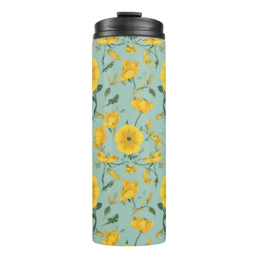 Bloemmotief Thermische Bekers (Voorkant)