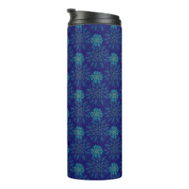 Bloemmotief thermische tumbler thermosbeker