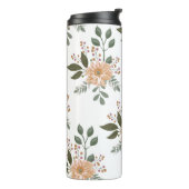 Bloemmotief thermische tumbler thermosbeker (Gedraaid links)