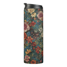 Bloemmotief Thermische Tumblers Thermosbeker