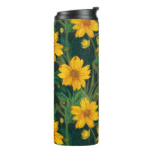 Bloemmotief thermische tumblers thermosbeker (Gedraaid links)
