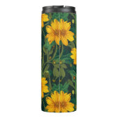 Bloemmotief thermische tumblers thermosbeker (Achterkant)