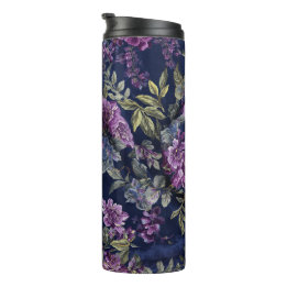 Bloemmotief thermische tumblers thermosbeker
