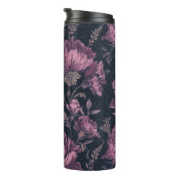 Bloemmotief thermische tumblers thermosbeker