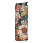 Bloemmotief thermische tumblers thermosbeker (Gedraaid links)