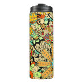 Bloemmotief Thermische Tumblers Thermosbeker (Voorkant)