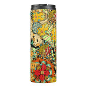 Bloemmotief Thermische Tumblers Thermosbeker (Achterkant)