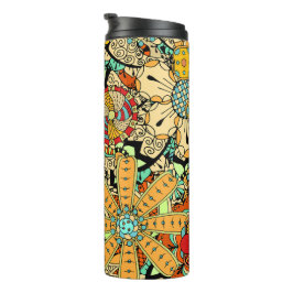 Bloemmotief Thermische Tumblers Thermosbeker