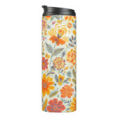 Bloemmotief Thermische Tumblers Thermosbeker (Geroteerd rechts)