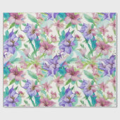 Bloemmotief Tiare Bloemen Cadeaupapier (Vlak)