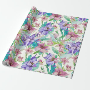 Bloemmotief Tiare Bloemen Cadeaupapier