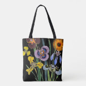  bloemmotief tote bag (Achterkant)