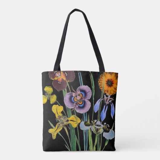  bloemmotief tote bag (Achterkant)