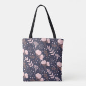 Bloemmotief Tote Bag (Achterkant)