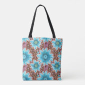 Bloemmotief tote bag (Achterkant)