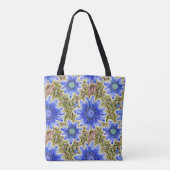Bloemmotief tote bag (Achterkant)