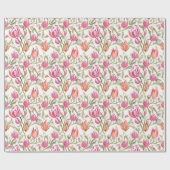 Bloemmotief Tulpenbloemen Cadeaupapier (Vlak)