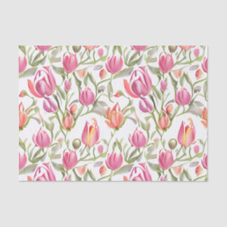 Bloemmotief Tulpenbloemen Tissuepapier