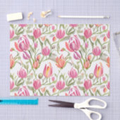 Bloemmotief Tulpenbloemen Tissuepapier (Craft)
