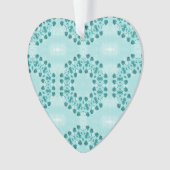 Bloemmotief, Turkoois Ornament (voorkant)