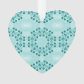 Bloemmotief, Turkoois Ornament (voorkant)