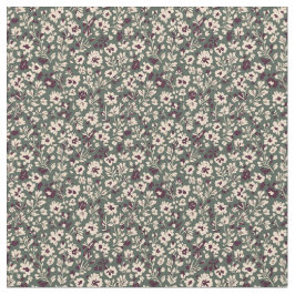 Bloemmotief uit de jaren 40 in vintage stijl stof