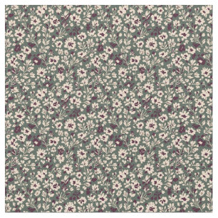 Bloemmotief uit de jaren 40 in vintage stijl stof