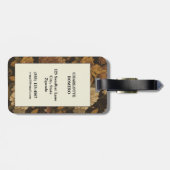 Bloemmotief uit de oude doos (10) bagagelabel (Achterkant horizontaal)