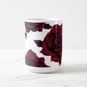 Bloemmotief uit de Vintage-tijd Romantische Roos Koffiemok