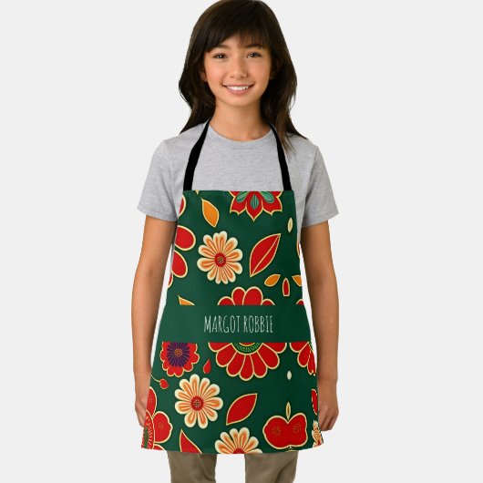  bloemmotief van de bloembiet schort (Insitu)