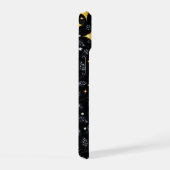 Bloemmotief van gouden ster. iPhone 15 case (Rechterkant)