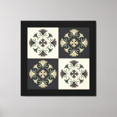 bloemmotief van tegel canvas afdruk (Voorkant)