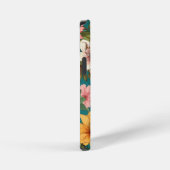  bloemmotief vogels botanisch monogram iPhone hoesje (Rechterkant)