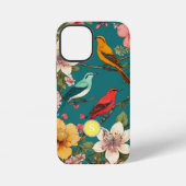 bloemmotief vogels botanisch monogram iPhone hoesje (Achterkant)
