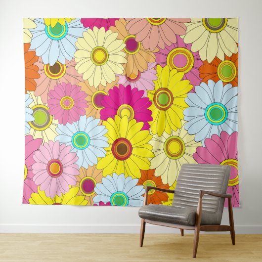 bloemmotief wandkleed (In Situ (horizontaal))