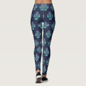 Bloemmotief Waterlelies Libel Leggings (Achterkant)