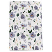 Bloemmotief waterverf paars medium cadeauzakje (Voorkant)