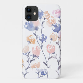 Bloemmotief waterverf patroon op maat gemaakte tel Case-Mate iPhone case