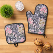 Bloemmotief, William Morris Ovenwant & Pannenlap Set (Top down)
