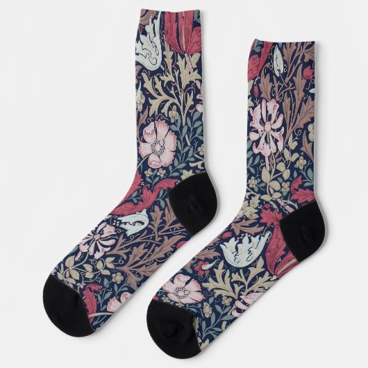 Bloemmotief, William Morris Sokken (Links)