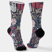 Bloemmotief, William Morris Sokken (Gebogen)