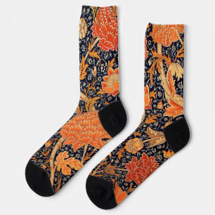 Bloemmotief, William Morris Sokken