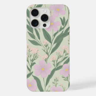 Bloemmotief Zachte Tuin iPhone 15 Pro Max Case