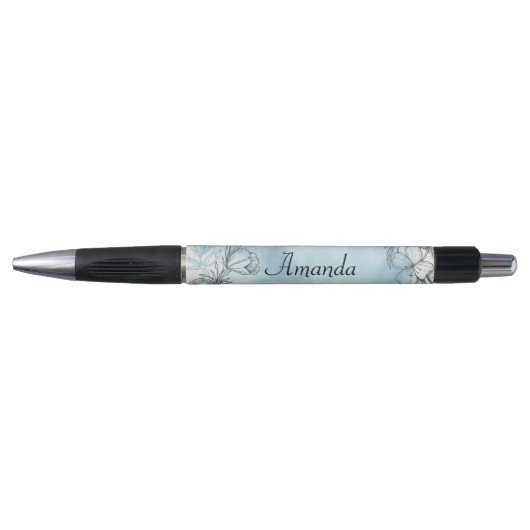 Bloemmotieven en Aquarel Pen (Voorkant)