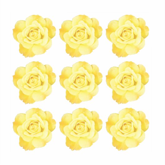 Bloemmotieven Gele Roos Kleurrijk Helder Trend Sticker (Voorkant)