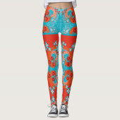 bloemmotieven leggings (Voorkant)