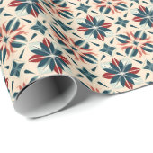 Bloemmotieven op Beige Cadeaupapier (Rol Hoek)